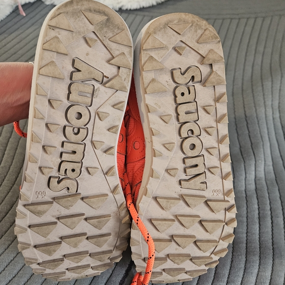 Saucony Women's Bright Orange Sneakers - Picture 5 of 9